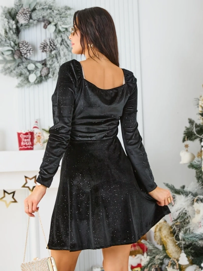 Royalfashion Дамска рокля с камъни