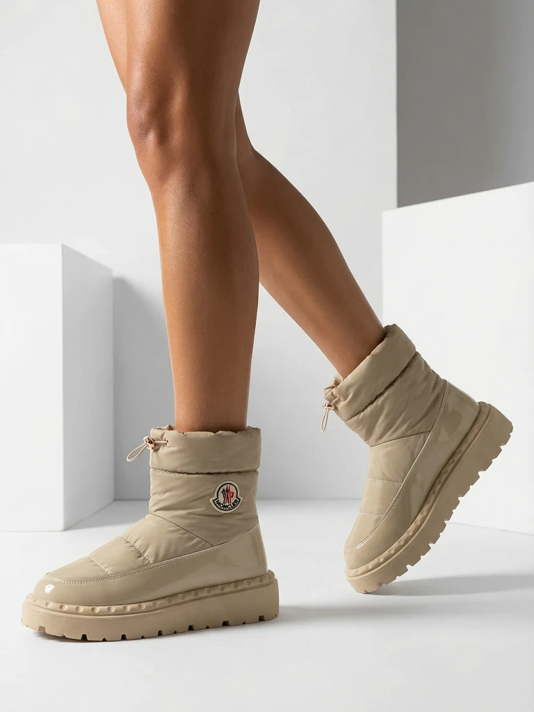 Royalfashion Дамски ботуши за сняг в светлокафяв цвят Ireda