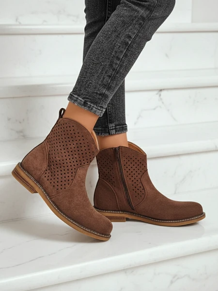 Royalfashion Дамски ажурни боти Toffas