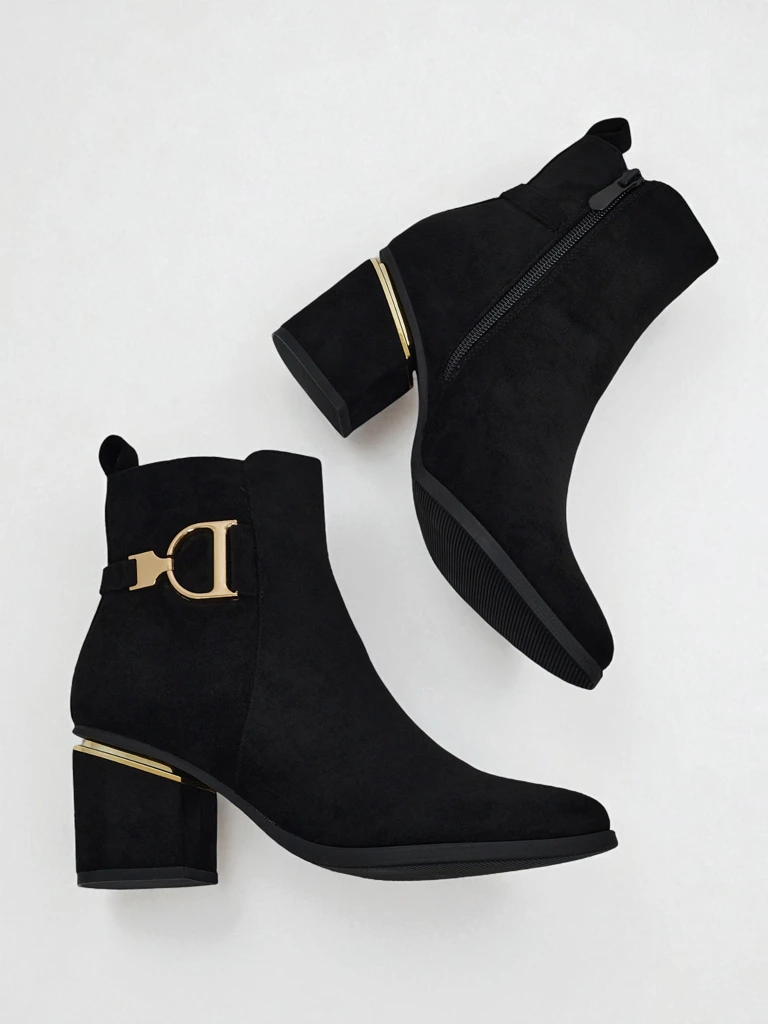 Дамски боти от еко велур на ток Calyssa