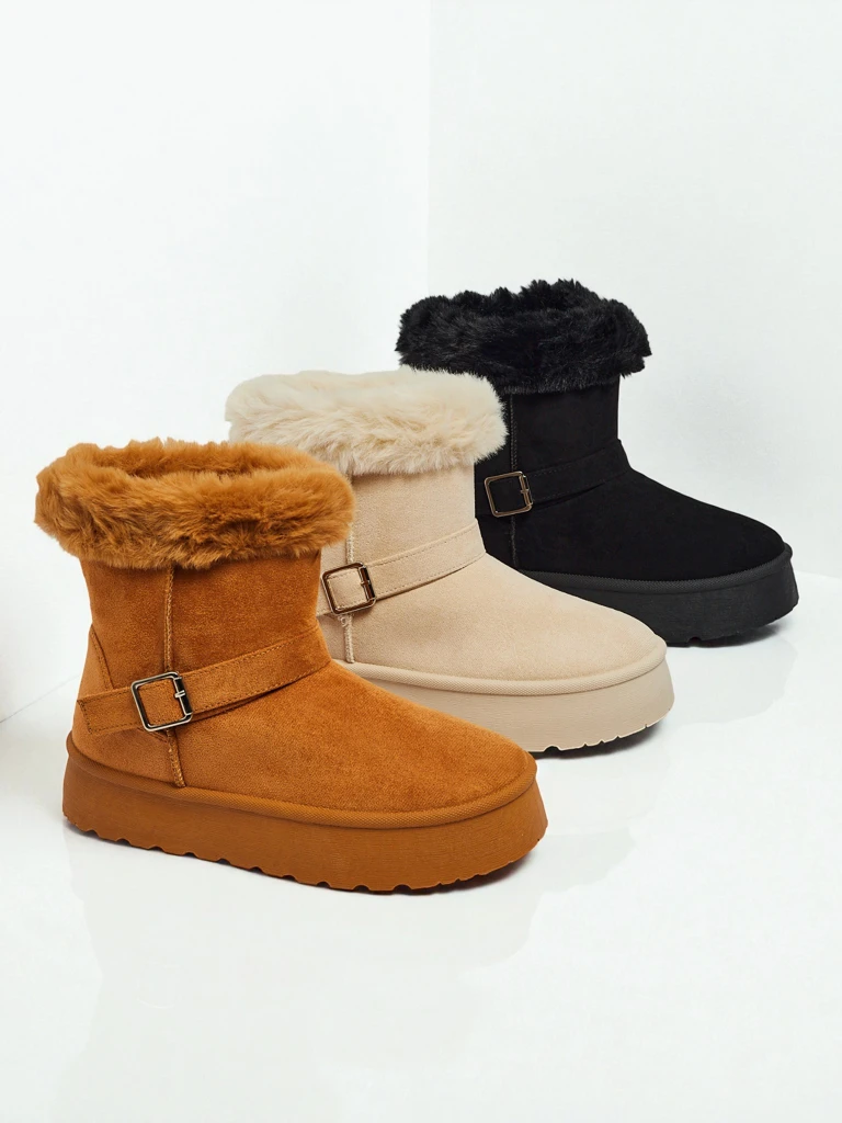 Royalfashion Къси дамски боти тип снегоходки Myrelle