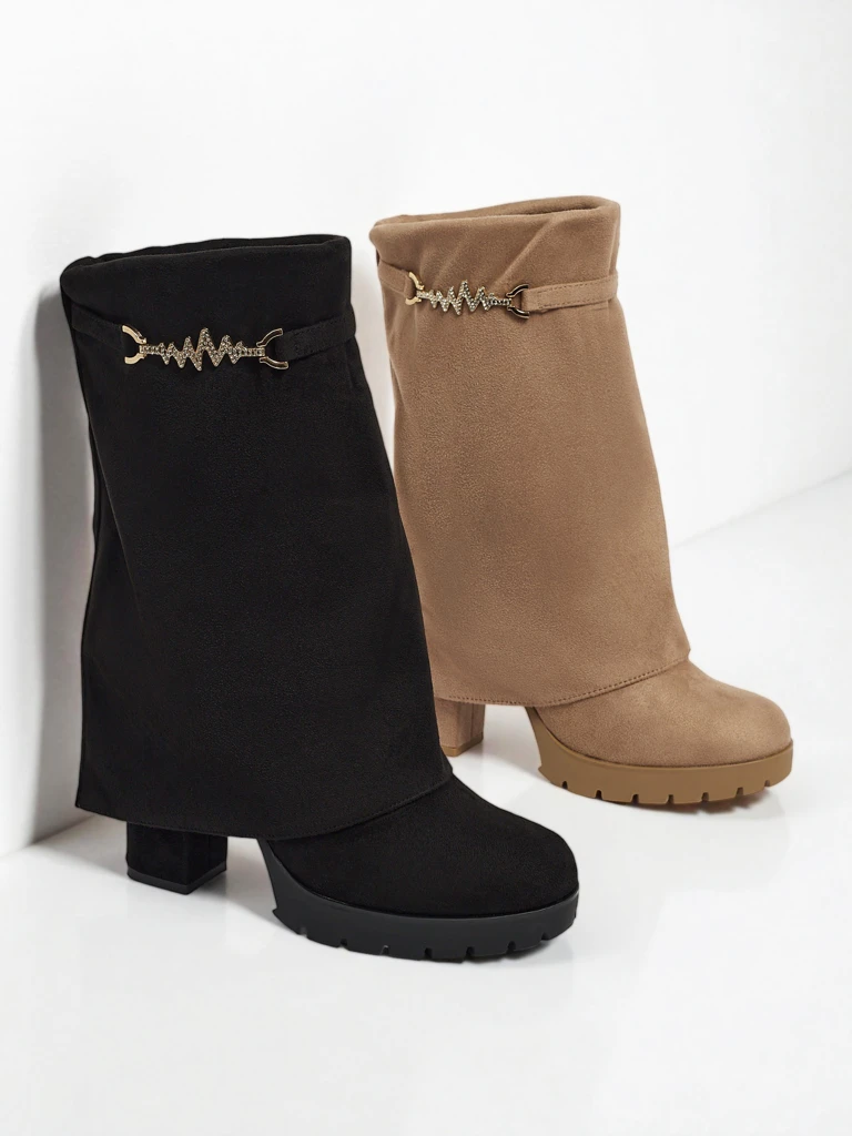 Боти Luna Черни Елегантни за Студените Дни