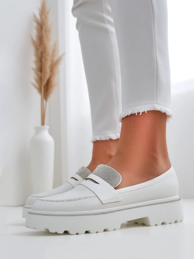 Royalfashion дамски мокасини с кристали Vinness