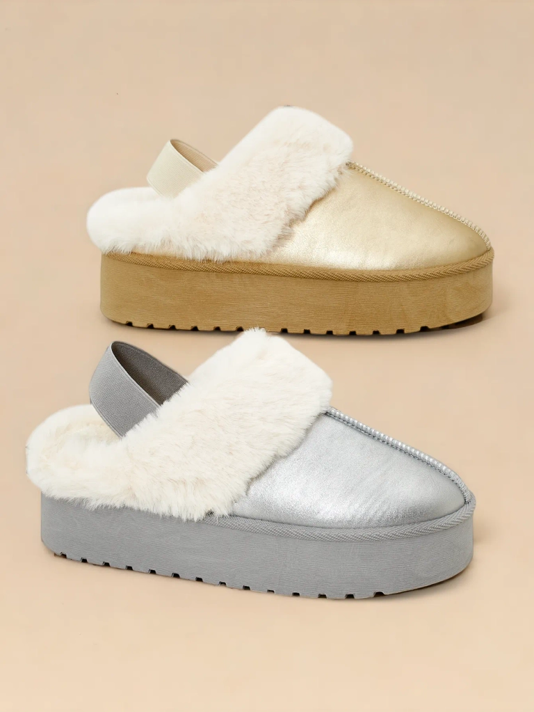 Royalfashion Къси женски боти без ток в стил на снежни боти за жени Ebiz