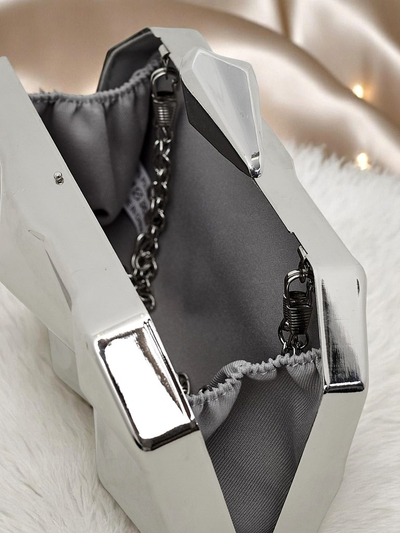 Royalfashion Дамска чантичка тип плик Metal Muse