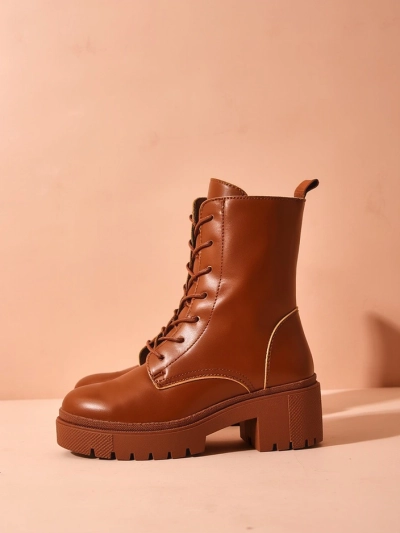 Royalfashion Дамски ботуши Bumalo с връзки