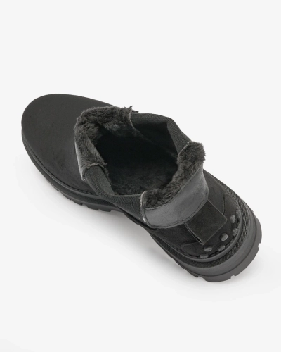 Royalfashion Черни дамски ботуши с изолация Comfy Walk