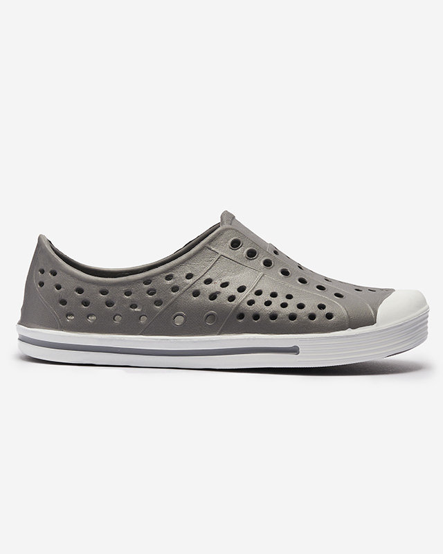 Сиви ажурни детски гумени маратонки Jiteri - Обувки