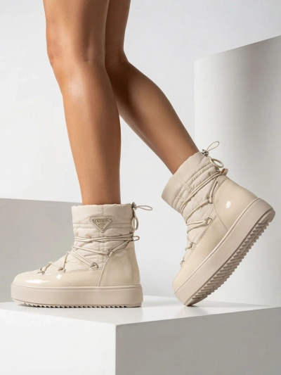 Royalfashion Дамски ботуши a'la snow boots в бежово Vevnose