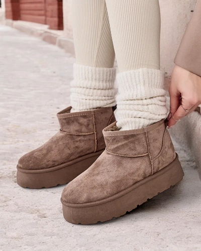 Роялфешън Къси боти за жени сняг Hawanni