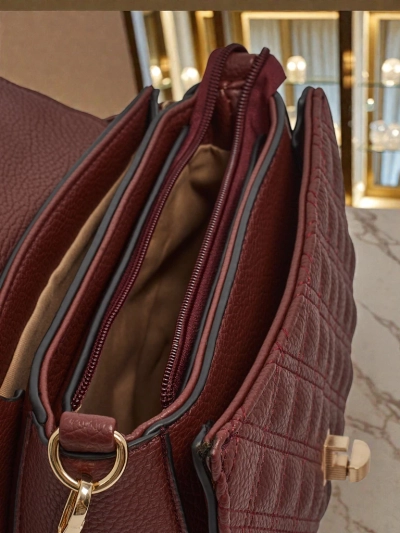 Дамска Чанта Luna Бордо Екологична Елегантна за Всеки Ден