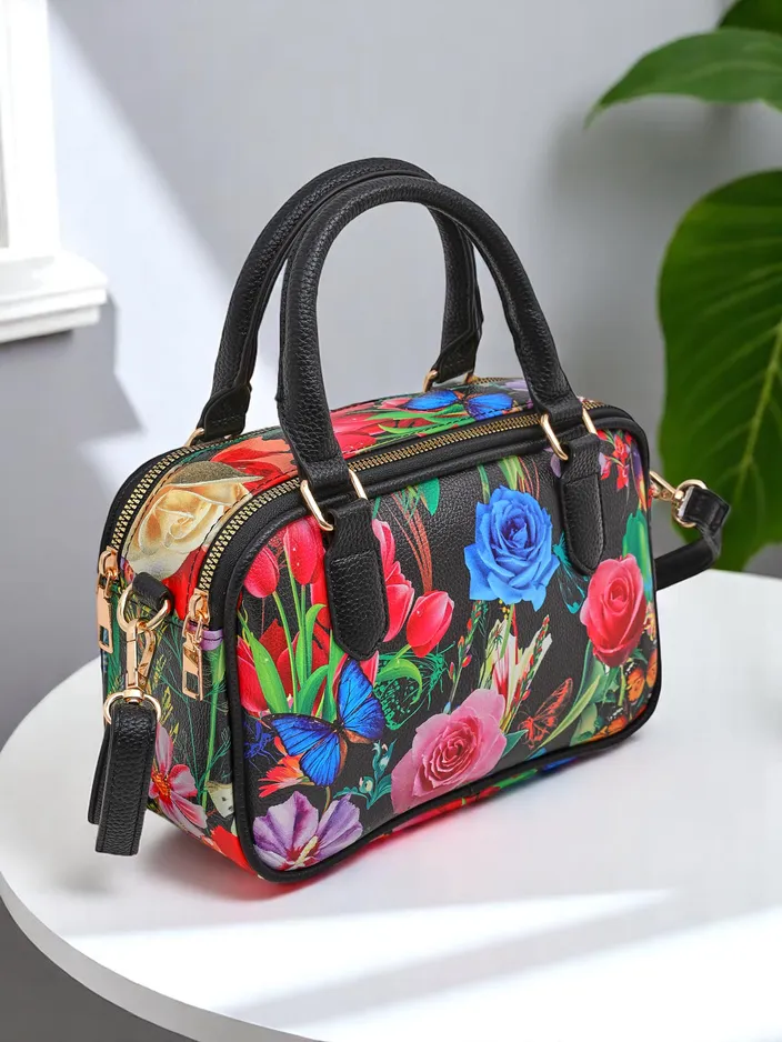 Royalfashion Цветна дамска чанта тип чанта