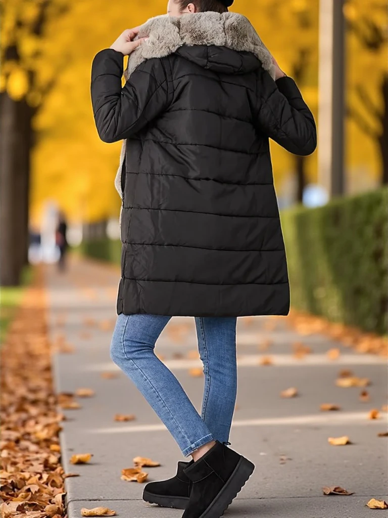 Royalfashion Дамско яке с отделящи се ръкави