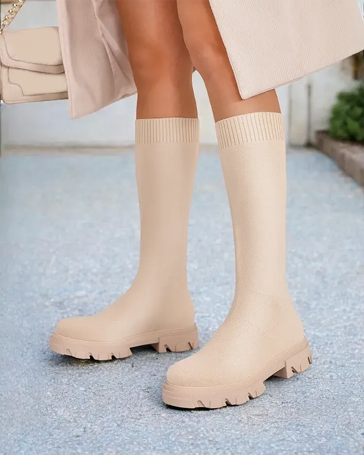 Дамски ботуши Royalfashion със скрита обувка Фило