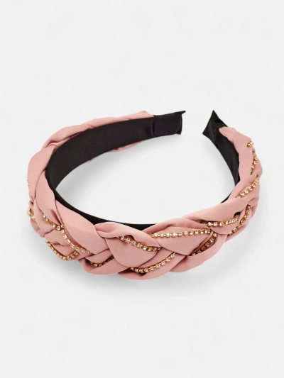 Royalfashion Лента за коса с плитка, украсена с цирконии