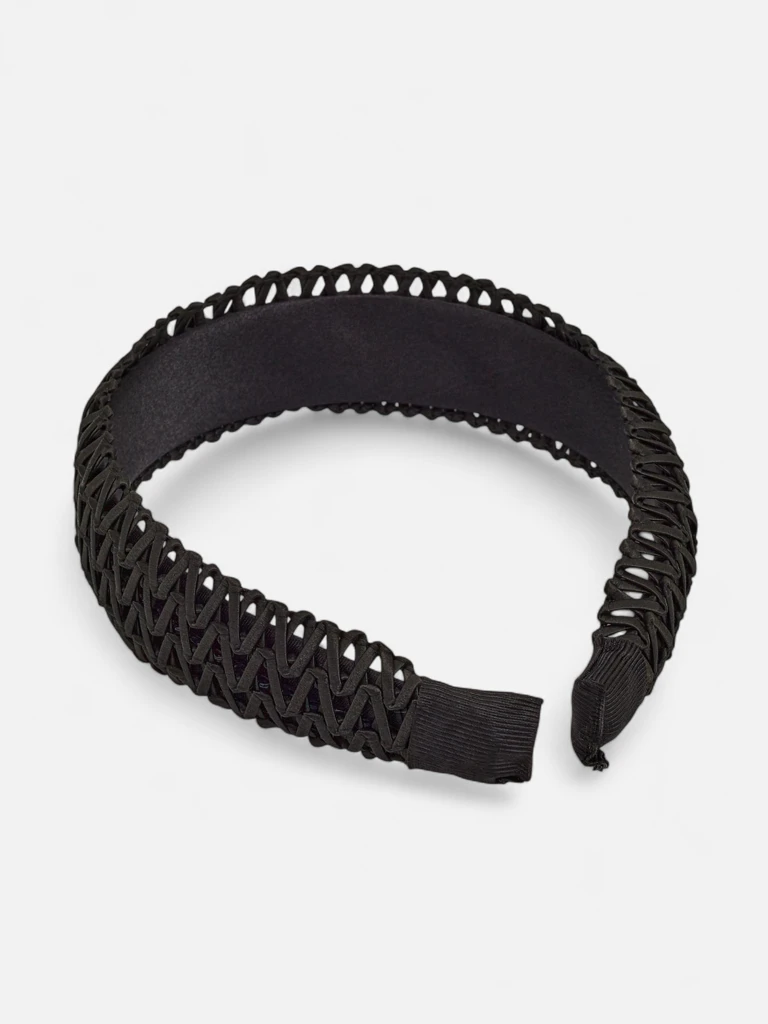 Royalfashion Дамска ажурна плетена лента за глава