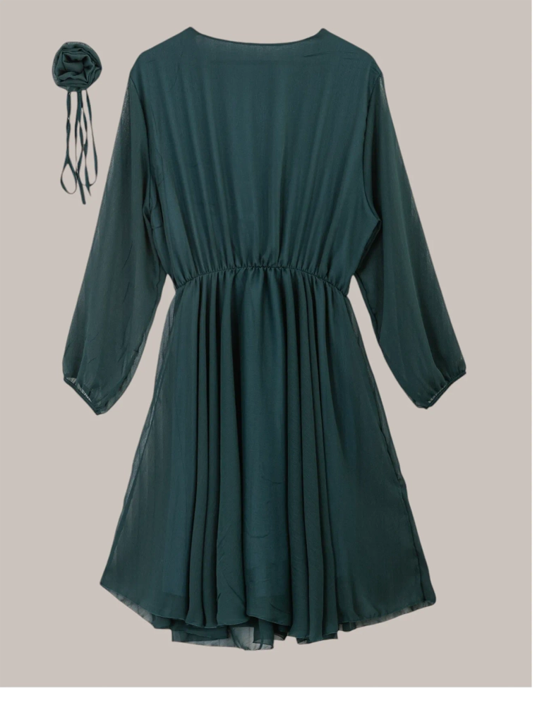 Royalfashion Класическа дамска рокля до коляно