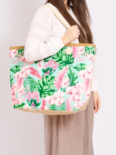 Royalfashion Голяма платнена чанта с принт