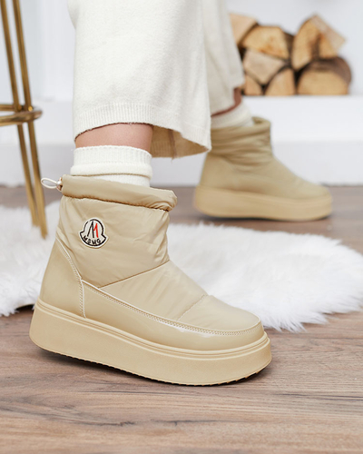 Royalfashion Дамски ботуши за сняг в светлокафяв цвят Ademra