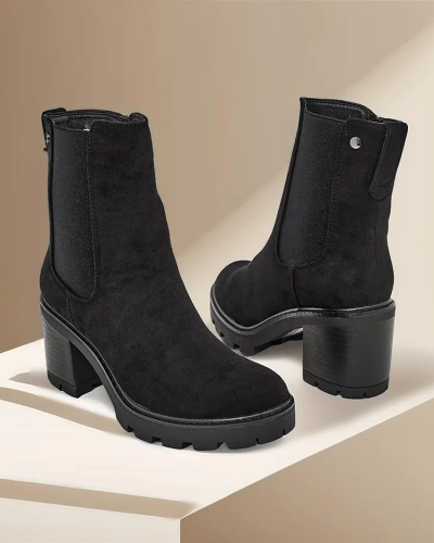 Ниски дамски ботуши от еко велур на Royalfashion на цена Weggis