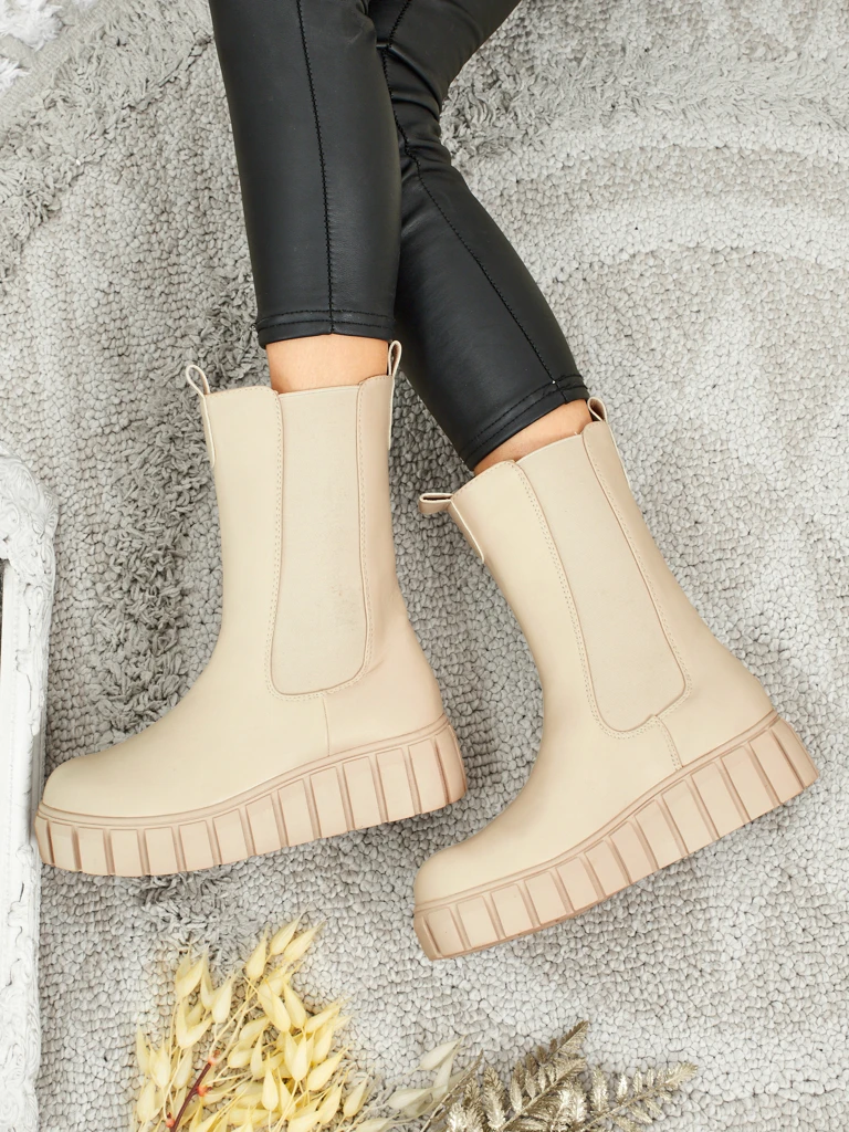 Дамски високи еко кожени боти Livora