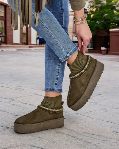 Royalfashion Къси снежни ботуши за жени Narorzi