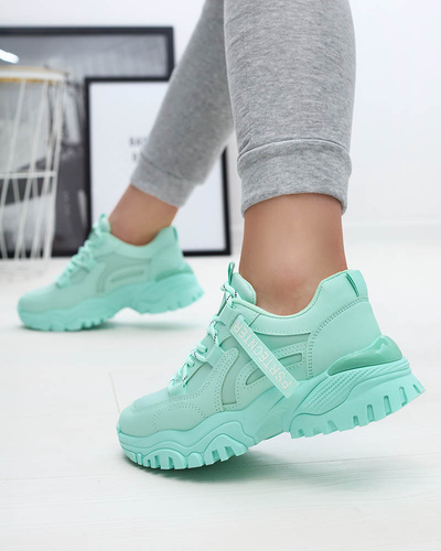 Спортни дамски маратонки в ментов цвят Evilpo- Footwear