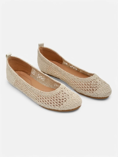 Royalfashion Жени перфорирани балетни обувки Annete