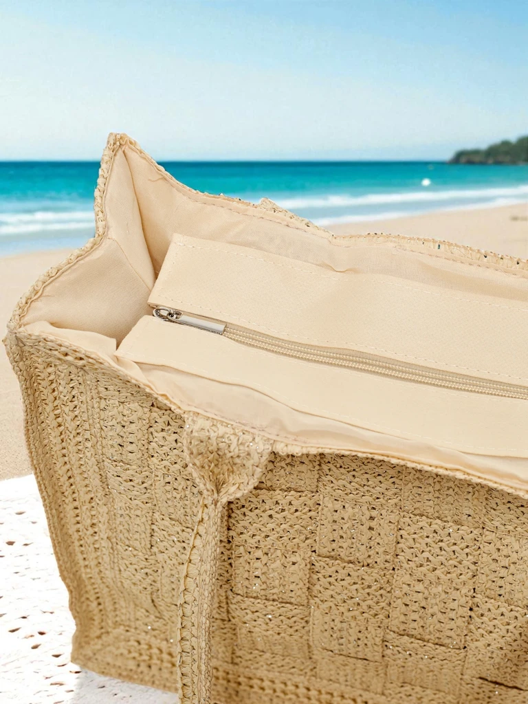 Royalfashion Голяма дамска чанта от слама Ariadne Raffia