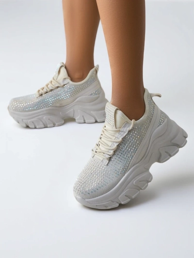 Royalfashion Дамски спортни кецове с камъчета Blysco