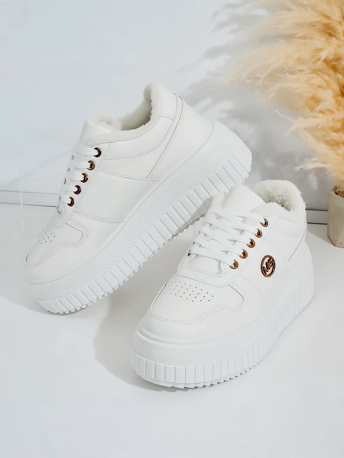 Royalfashion Затоплени дамски маратонки с кожа Rozit