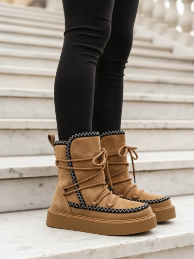 Royalfashion Женски терлици с връзки Siozi