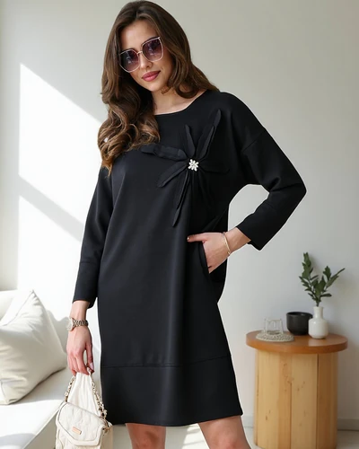 Royalfashion Дамска тъканна рокля