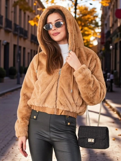 Дамско яке Royalfashion от естествен косъм