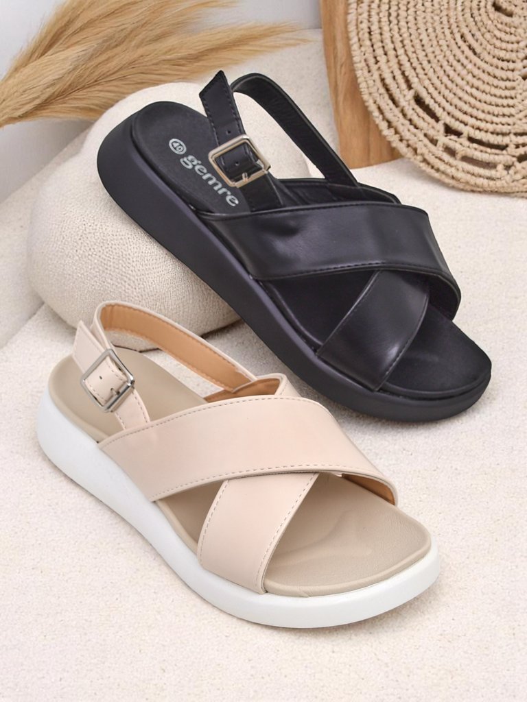 Royalfashion Дамски сандали на дебела подметка Riva Star