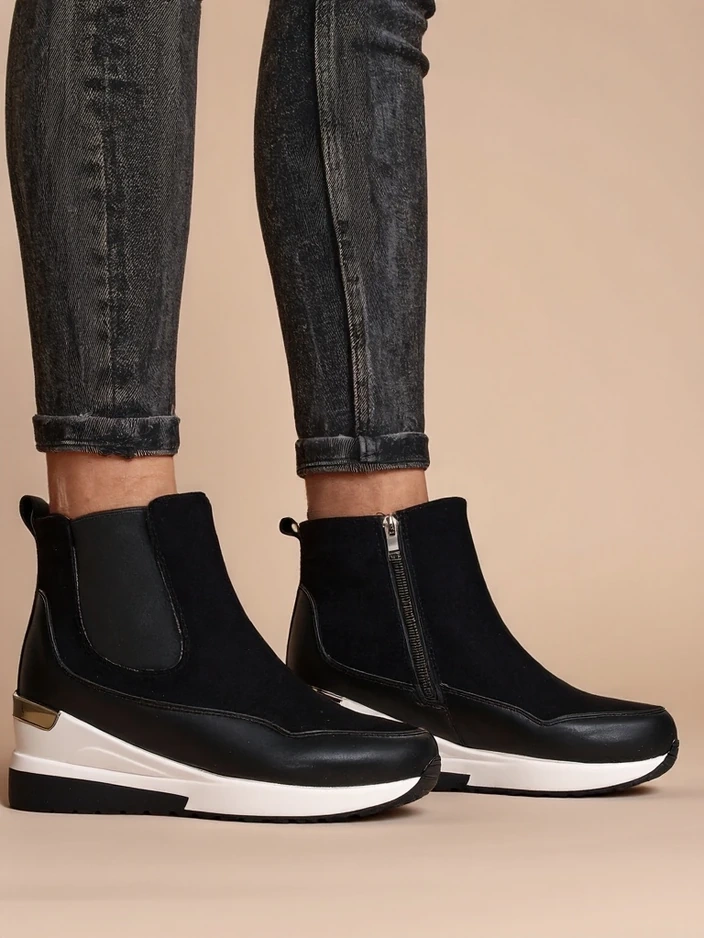 Женски ботуши на скрит ток Royalfashion Zafico