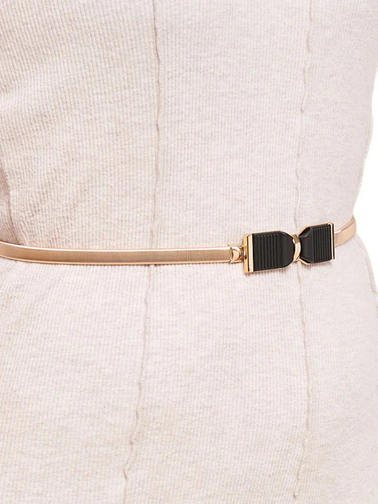 Златен дамски колан Livia с метална катарама панделка в стил Romano