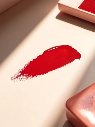 Червило и безцветен гланц за устни 2-в-1 Горещо червено