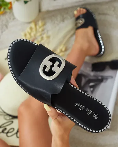 Royalfashion Дамски джапанки Fim с плоска подметка