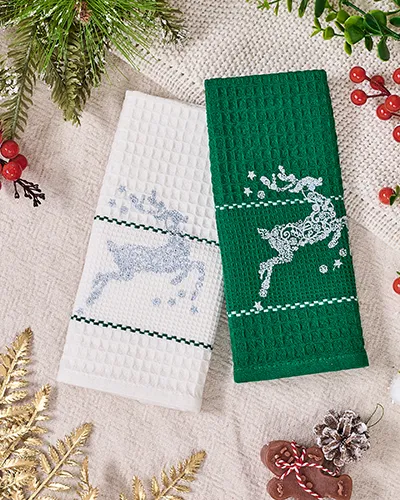 Royalfashion Коледен комплект кърпи Happy New Year