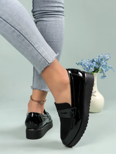 Royalfashion Дамски лакови мокасини Afidale