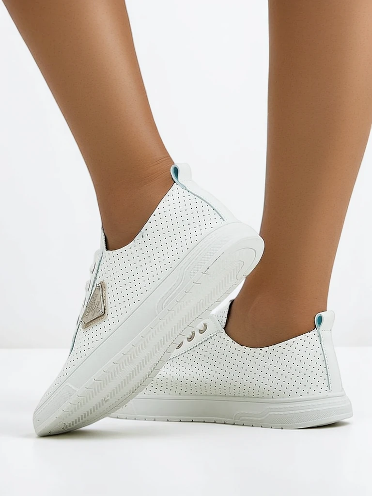 Роялфешън Дамски спортни обувки с връзки с принт Фенни