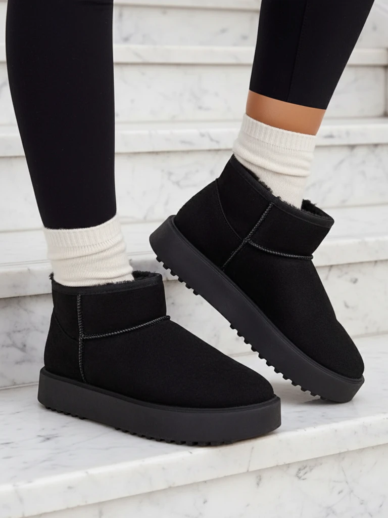 Royalfashion Къси ботуши за сняг за жени Ewioz