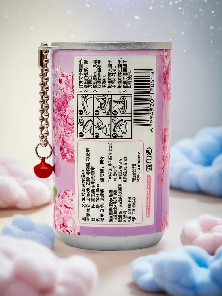 Овлажняващи кърпички в декоративна опаковка ICY COLD 30бр