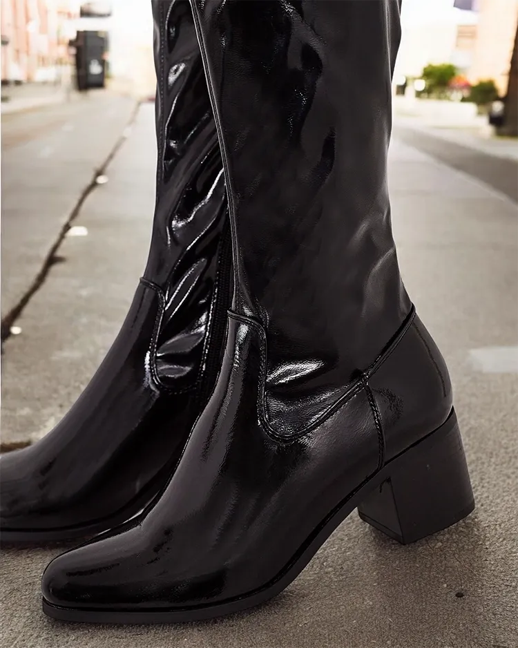 Royalfashion Дамски ботуши Noem с приплъзване над коляното