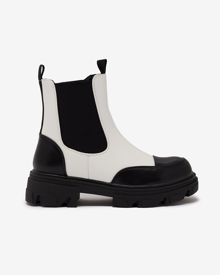 Royalfashion Бели дамски ботуши Userrus