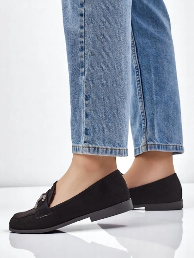 Royalfashion елегантни дамски лофери с декорация от цирконии Zante