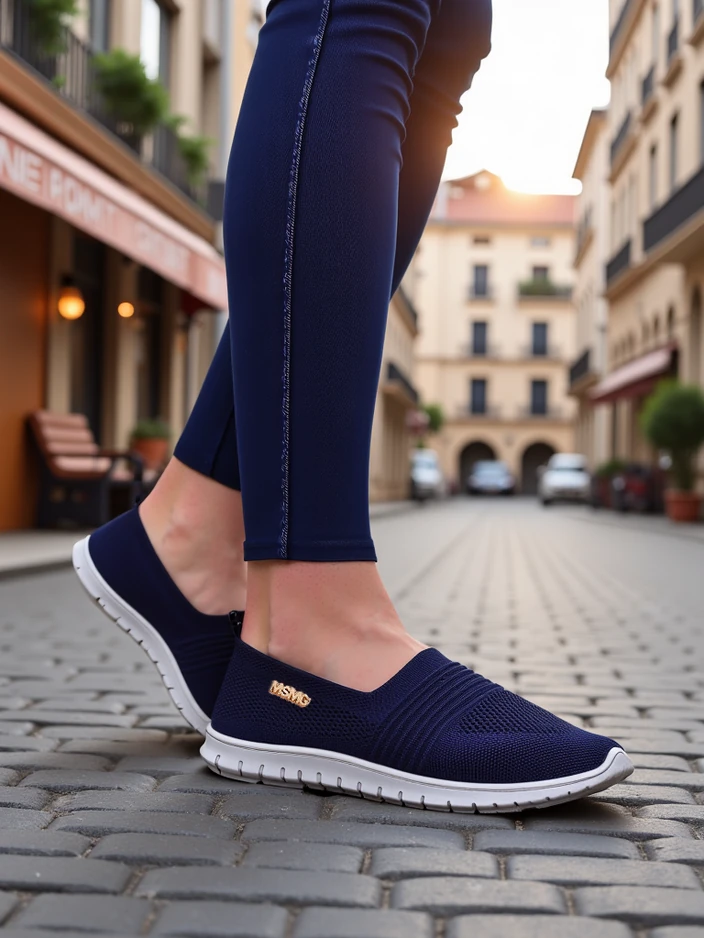 Royalfashion Жени спортни мокасини Sortpes