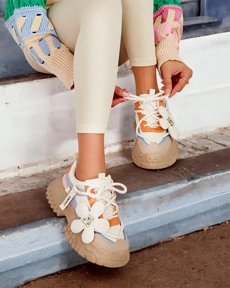 Royalfashion Дамски кецове на платформа Bereya