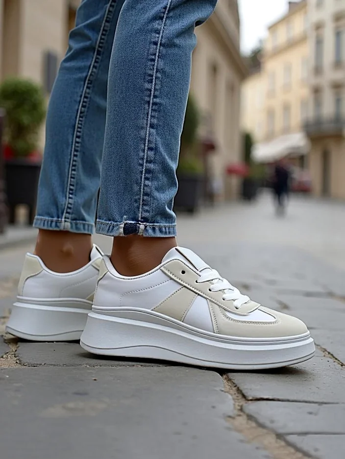 Royalfashion дамски спортни маратонки на платформа Safirrat